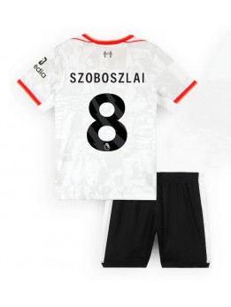 Liverpool Dominik Szoboszlai #8 Ausweichtrikot für Kinder 2024-25 Kurzarm (+ Kurze Hosen)